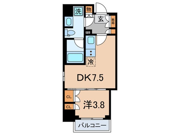 ﾊﾟｰｸｱｸｼｽ大塚ｻｳｽﾚｼﾞﾃﾞﾝｽの物件間取画像